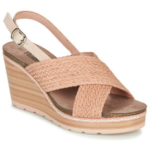 Refresh NANI Beige Sandali con zeppa Donna
