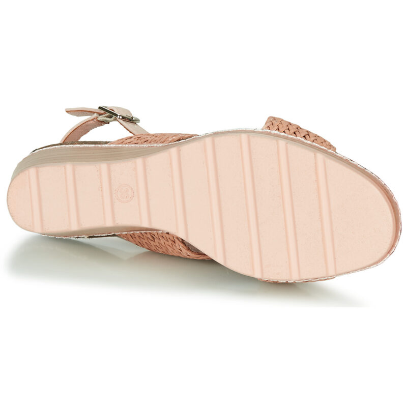 Sandalias de cu&ntilde;a Refresh NANI color beige para mujer - 7