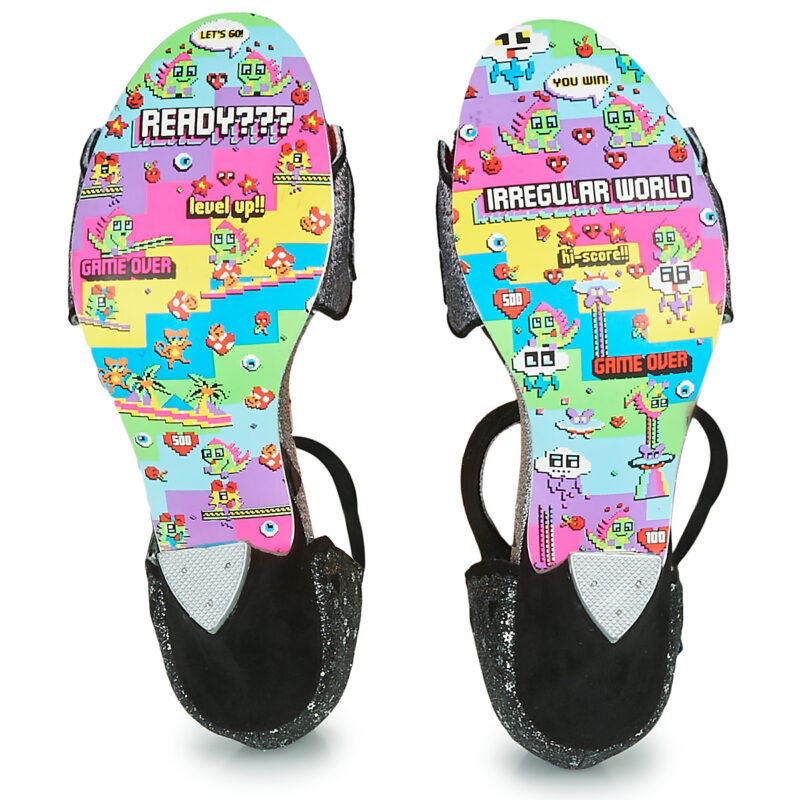 Irregular Choice Zapatos de tac&oacute;n Darling Bud negros para mujer - 7