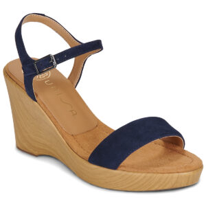 Unisa  RITA  Blu -  Sandali con zeppa  Donna