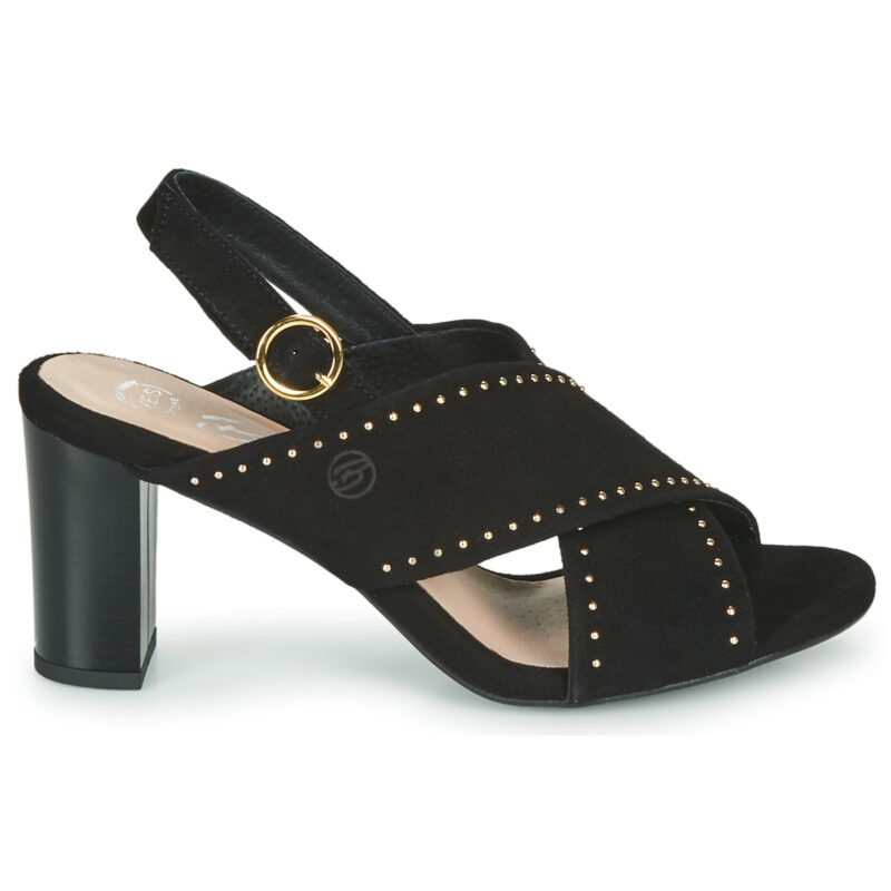 Betty London MADINE Negro Sandalias de tac&oacute;n Mujer - 2