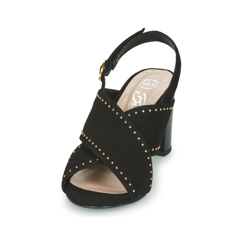 Betty London MADINE Negro Sandalias de tac&oacute;n Mujer - 3