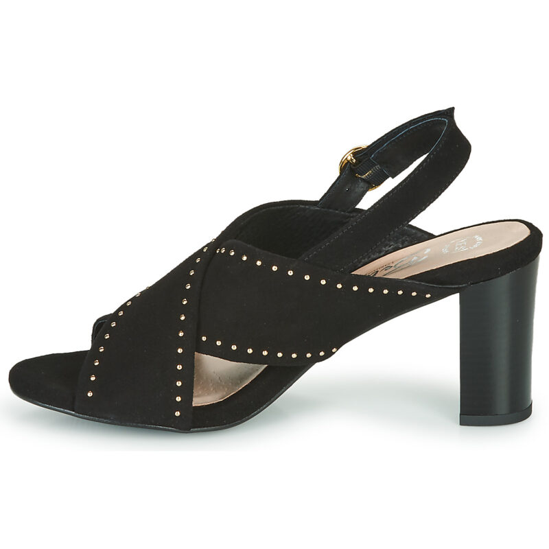 Betty London MADINE Negro Sandalias de tac&oacute;n Mujer - 4