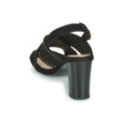 Betty London MADINE Negro Sandalias de tac&oacute;n Mujer - 5