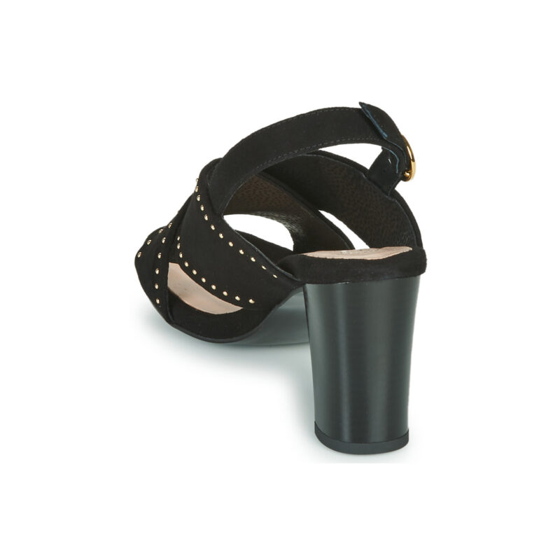 Betty London MADINE Negro Sandalias de tac&oacute;n Mujer - 5