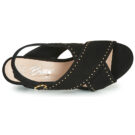Betty London MADINE Negro Sandalias de tac&oacute;n Mujer - 6