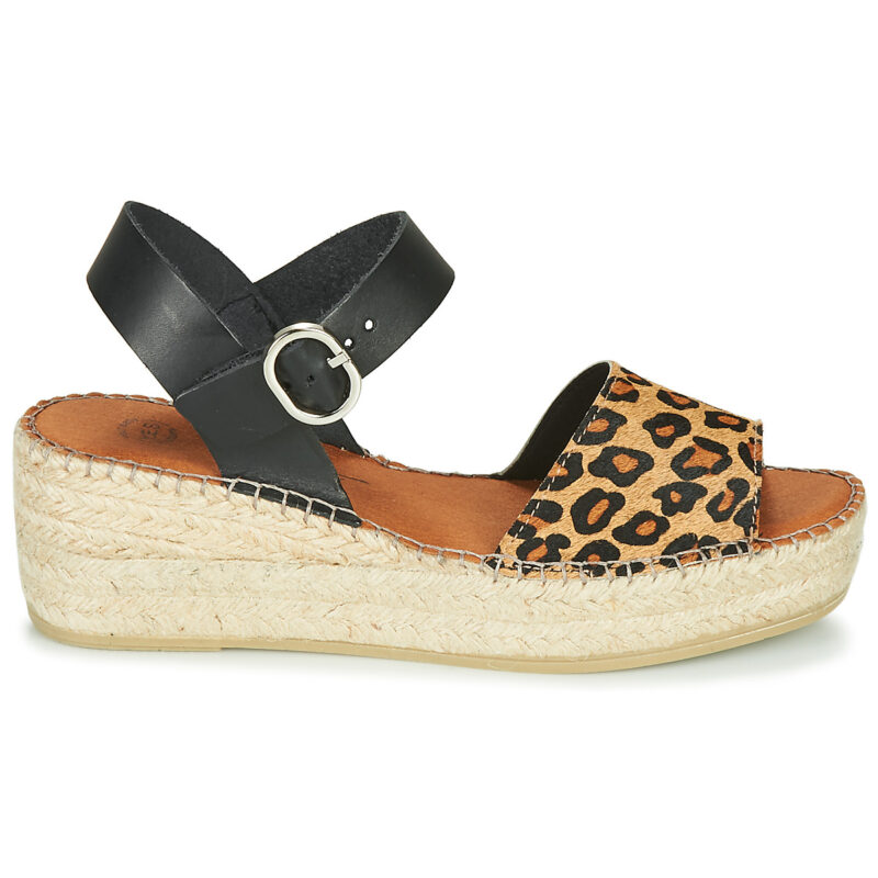 Betty London Sandalias de cu&ntilde;a marr&oacute;ns MARILUS para mujer - Talla 2