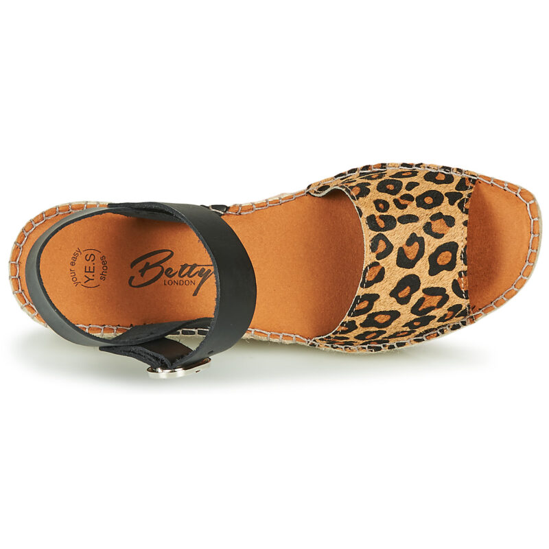 Betty London Sandalias de cu&ntilde;a marr&oacute;ns MARILUS para mujer - Talla 6