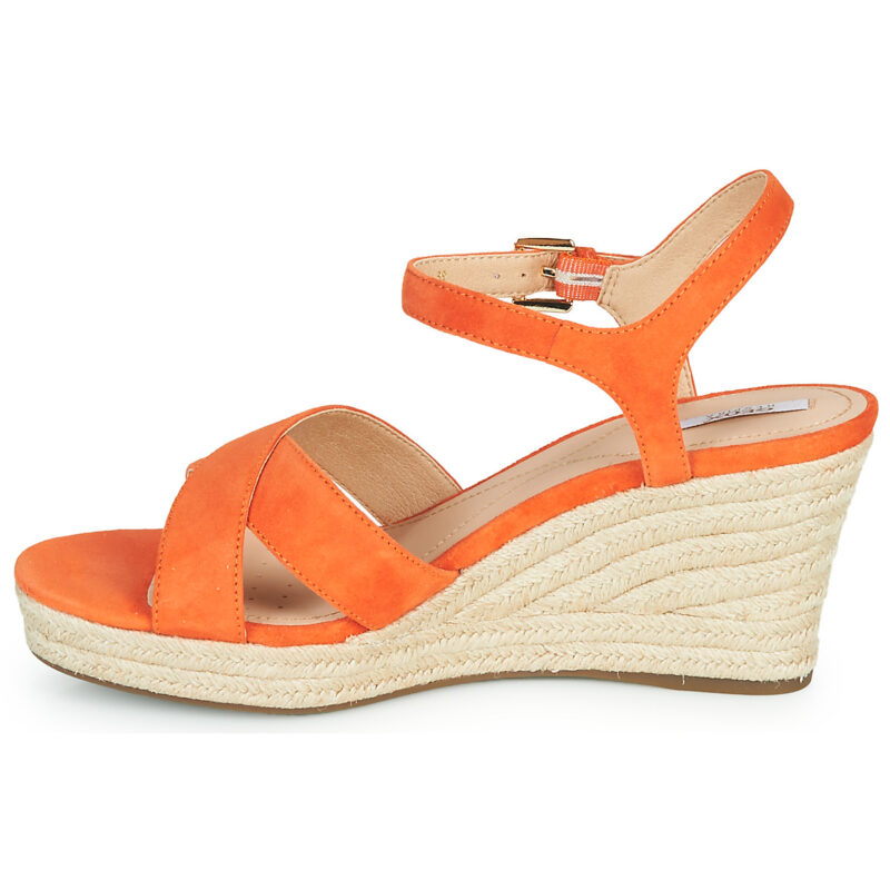 Geox D SOLEIL Arancio Sandali con zeppa Donna - 4