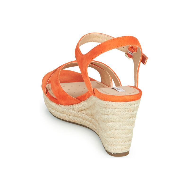 Geox D SOLEIL Arancio Sandali con zeppa Donna - 5