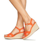 Geox D SOLEIL Arancio Sandali con zeppa Donna - 8