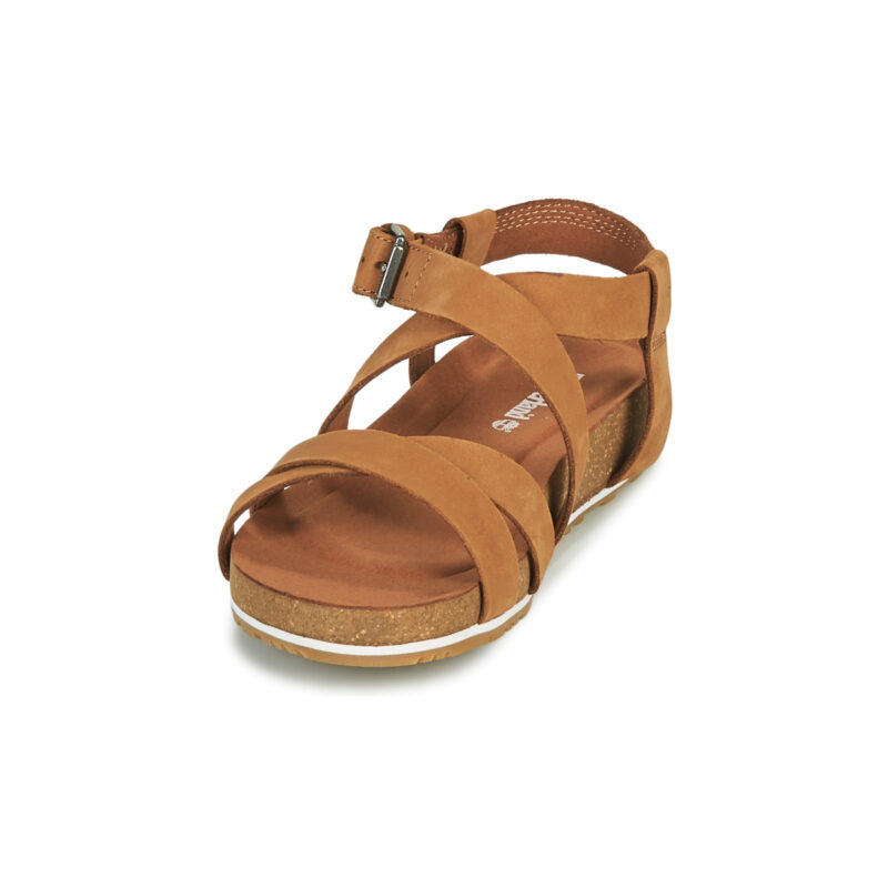 Timberland MALIBU WAVES ANKLE Braune Damen-Sandalen - Gr&ouml;&szlig;e 3