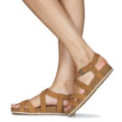 Timberland MALIBU WAVES ANKLE Braune Damen-Sandalen - Gr&ouml;&szlig;e 8