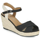 Tom Tailor NOUMI Keilsandalen, schwarz, Damen - Gr&ouml;&szlig;e 1