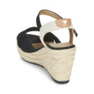 Tom Tailor NOUMI Keilsandalen, schwarz, Damen - Gr&ouml;&szlig;e 5