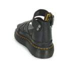 Dr. Martens CLARISSA II QUAD BLACK MILLED NAPPA Black Women's Flat Sandals - 5