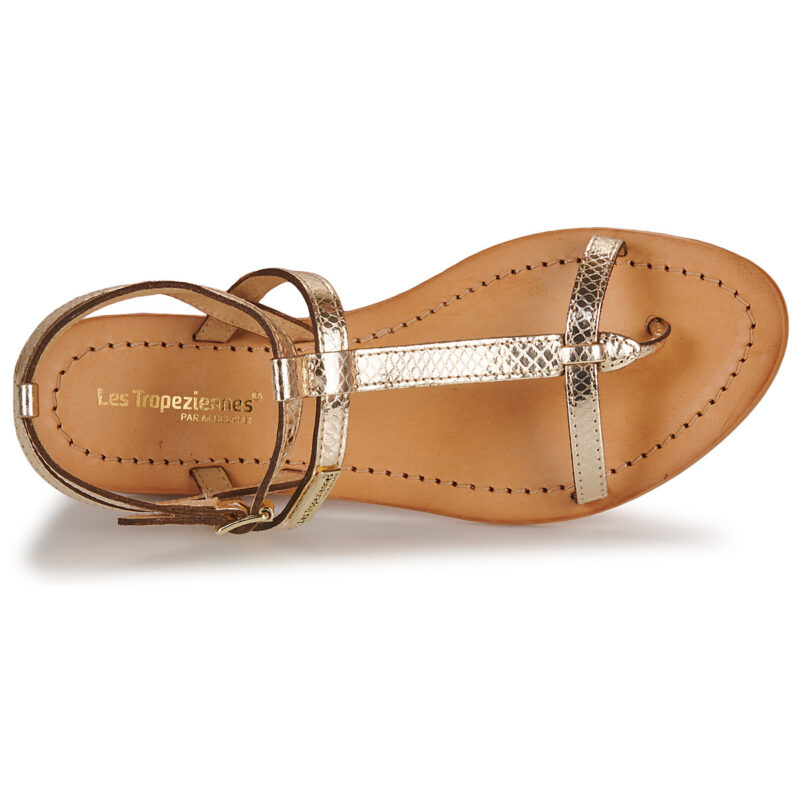 Les Tropeziennes par M.Belarbi HILAN Gold Women's flat sandals - 6
