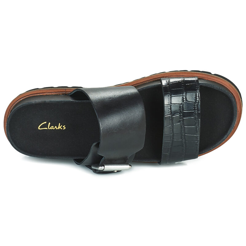 Clarks ORIANNA SUN Noir Sandales plates Femme - 6