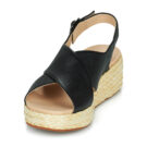 Clarks Sandales compens&eacute;es noires KIMMEI CROSS pour femmes - 3