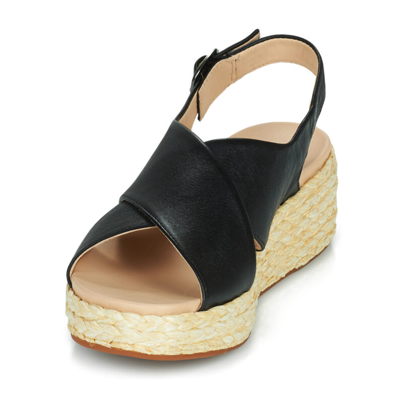 Clarks Sandales compens&eacute;es noires KIMMEI CROSS pour femmes - 3