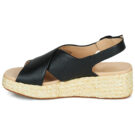 Clarks Sandales compens&eacute;es noires KIMMEI CROSS pour femmes - 4