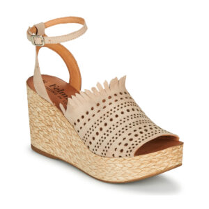 Felmini  ALEXA  Beige -  Sandali con zeppa  Donna
