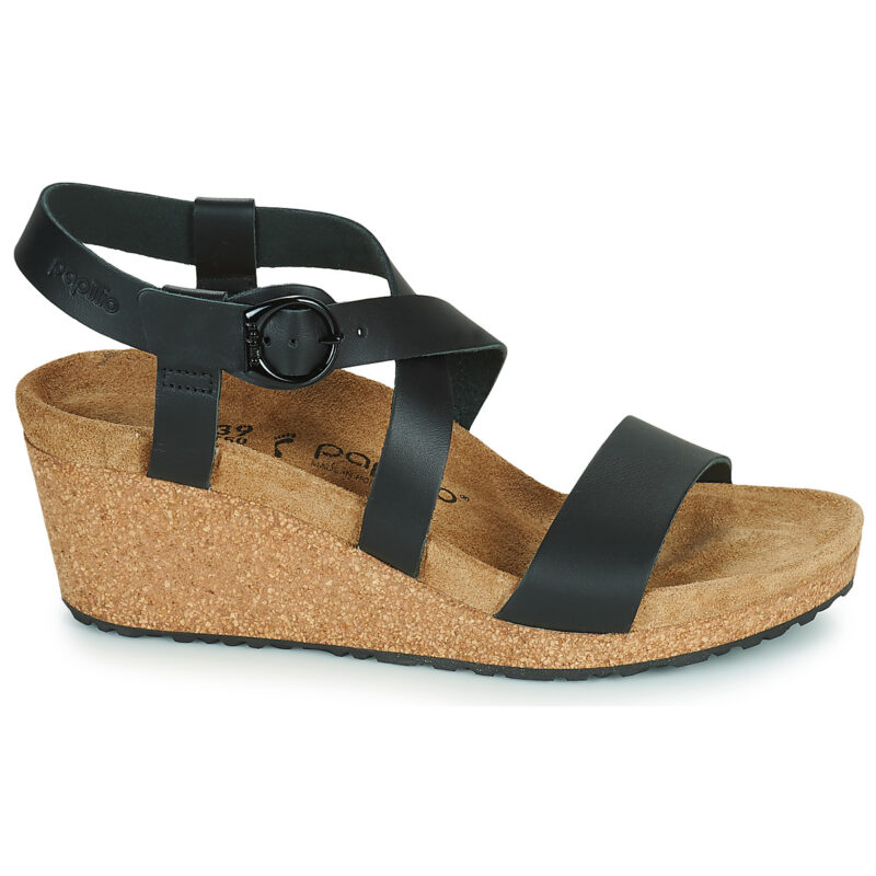 Papillio  SIBYL RING BUCKLE  Nero -  Sandali con zeppa  Donna - 2