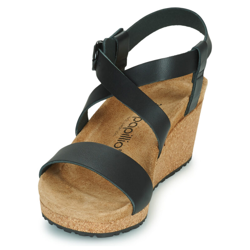 Papillio  SIBYL RING BUCKLE  Nero -  Sandali con zeppa  Donna - 3