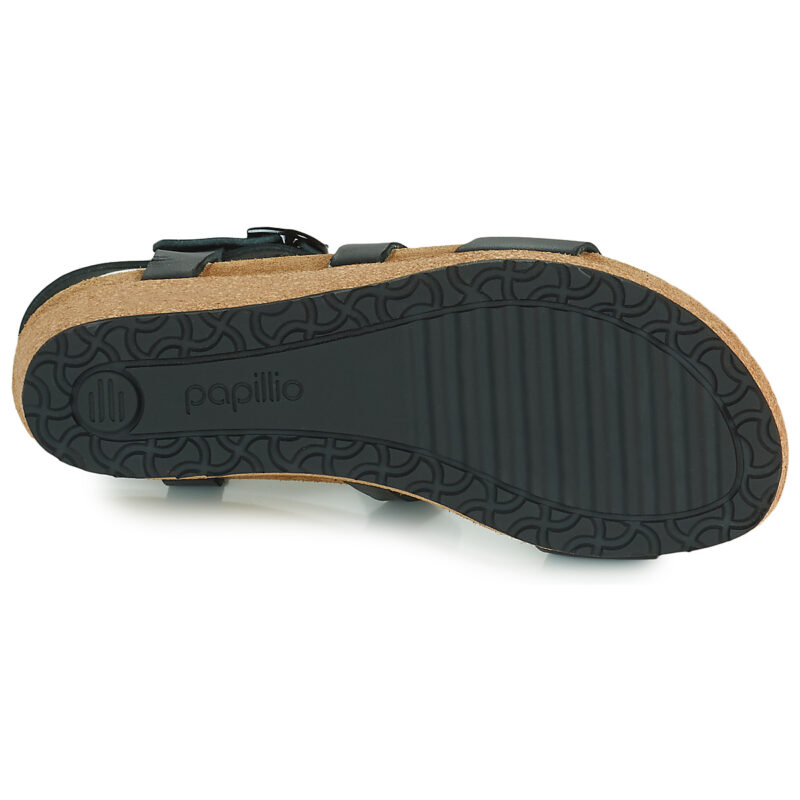 Papillio  SIBYL RING BUCKLE  Nero -  Sandali con zeppa  Donna - 7