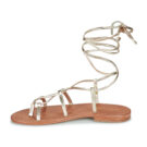 Les Tropeziennes par M.Belarbi HELLEN Gold Flat Sandals Women - 4