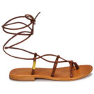 Les Tropeziennes par M.Belarbi HELLEN Brown Flat Sandals Women - 2