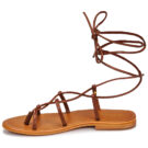 Les Tropeziennes par M.Belarbi HELLEN Brown Flat Sandals Women - 4
