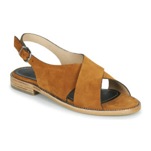 Muratti RAVILLOLES Braune flache Damensandalen
