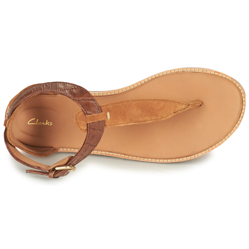 Clarks Sandales basses marron pour femmes KARSEA POST - Pointure 6