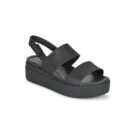 Crocs CROCS BROOKLYN LOW WEDGE W Black Women's flat sandals - 1