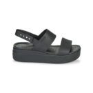 Crocs CROCS BROOKLYN LOW WEDGE W Black Women's flat sandals - 2