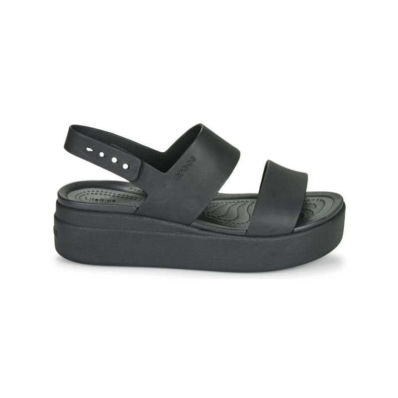 Crocs CROCS BROOKLYN LOW WEDGE W Black Women's flat sandals - 2