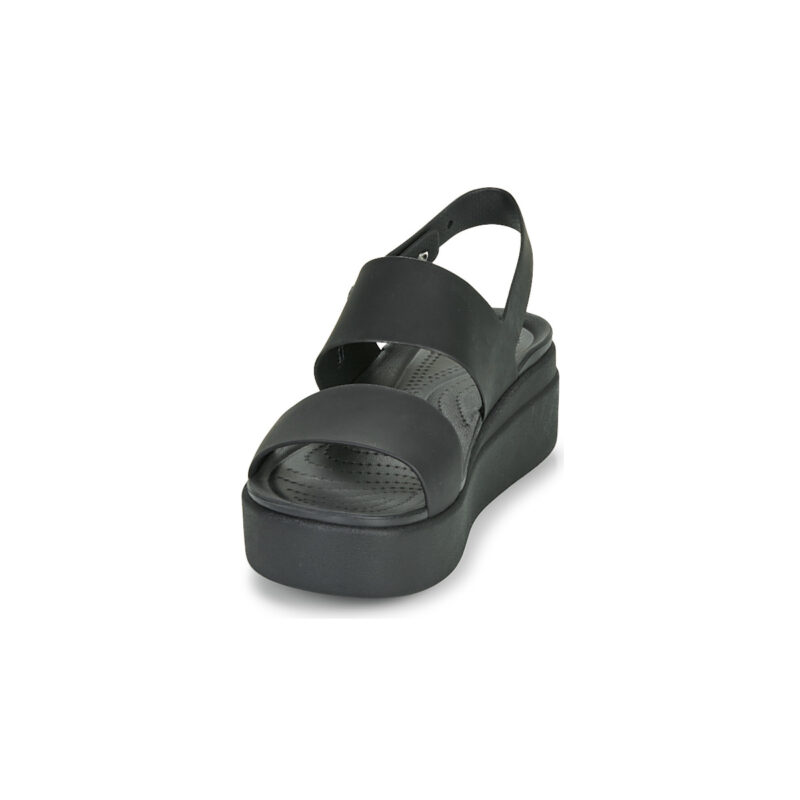 Crocs CROCS BROOKLYN LOW WEDGE W Black Women's flat sandals - 3