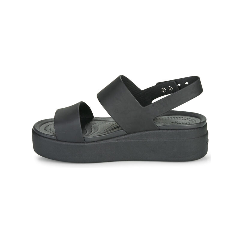 Crocs CROCS BROOKLYN LOW WEDGE W Black Women's flat sandals - 4