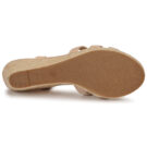 Moony Mood ONICE Beige Keilabsatz-Sandalen Damen - 7