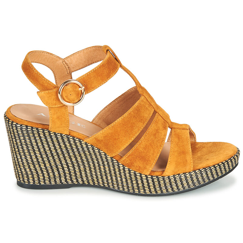 Adige FLORY V4 UNDER SAFRAN Yellow Wedge Sandals Women - 2