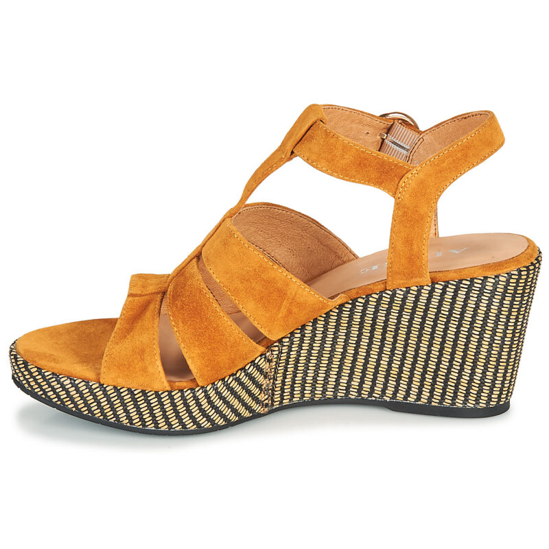 Adige FLORY V4 UNDER SAFRAN Yellow Wedge Sandals Women - 4