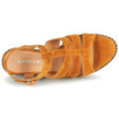 Adige FLORY V4 UNDER SAFRAN Yellow Wedge Sandals Women - 6