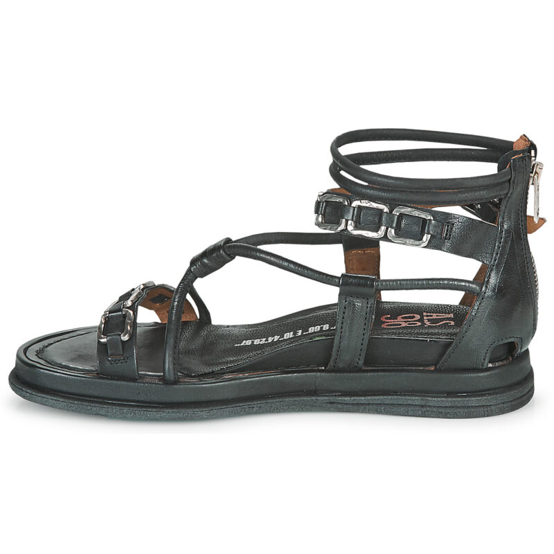 Airstep / A.S.98 POLA SQUARE Schwarz Flache Sandalen Damen - 4