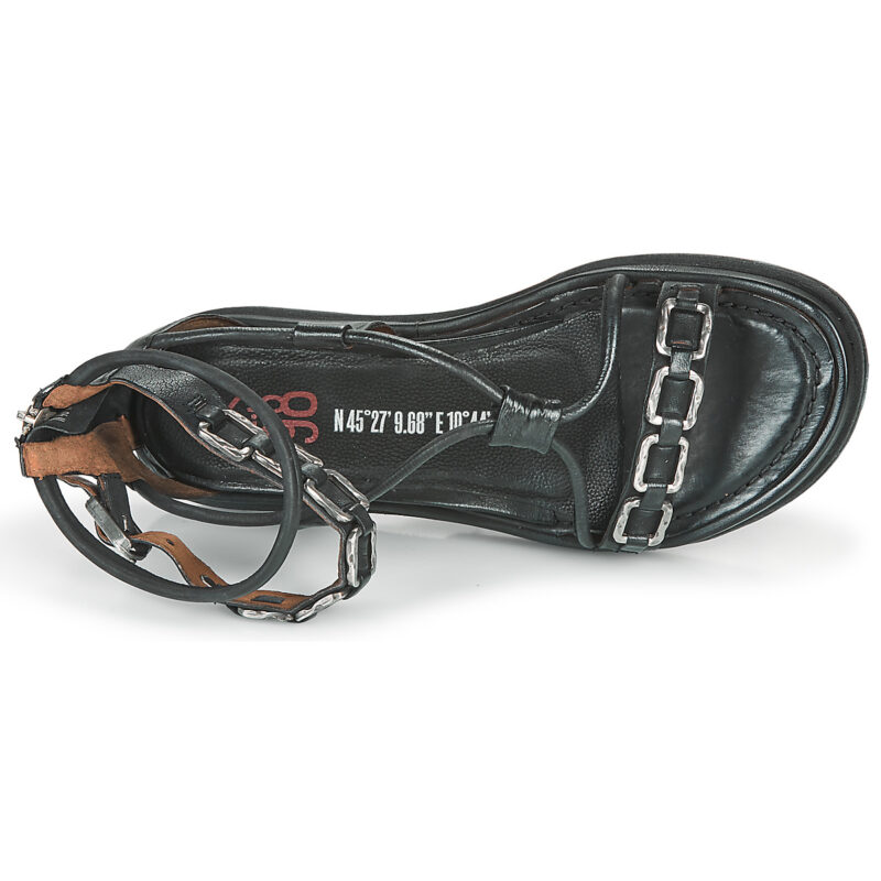 Airstep / A.S.98 POLA SQUARE Schwarz Flache Sandalen Damen - 6