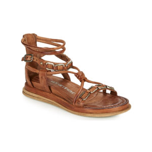 Airstep / AS98 POLA SQUARE Braune Damen-Sandalen mit niedrigem Schaft