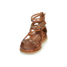 Airstep AS98 POLA SQUARE Braune Damen-Sandalen mit niedrigem Schaft - Gr&ouml;&szlig;e 3