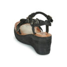 Airstep AS98 NOA Schwarze Keilsandalen f&uuml;r Damen - Gr&ouml;&szlig;e 5