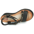 Airstep AS98 NOA Schwarze Keilsandalen f&uuml;r Damen - Gr&ouml;&szlig;e 6