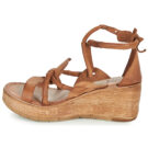 Airstep / A.S.98 NOA STRAP Braun Keilabsatz Sandalen Damen - 4